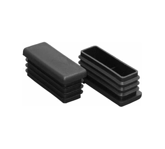 Изображение товара Заглушка ЦКИ 60x40 мм, черная, 10 шт. 20773