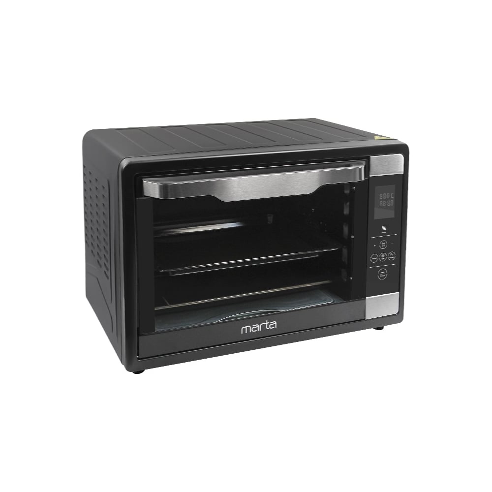 Изображение товара Духовой шкаф (мини-печь) MARTA MT-EO4292C черный жемчуг, 65 л, (Сенсор,конвекция,шашлычница,вертел,аэр) 42164