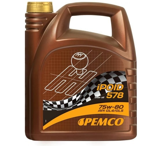 Изображение товара Синтетическое трансмиссионное масло PEMCO 578 75W80 4 л PM0578-4-E