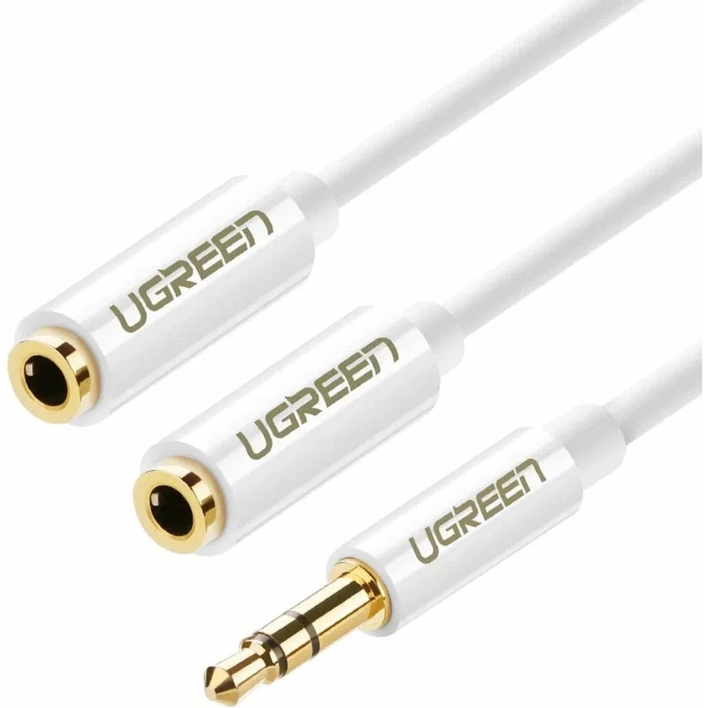 Изображение товара Кабель-сплиттер Ugreen AV134 (20816) 3.5mm Stereo Audio Splitter Cable. цвет белый 10739_