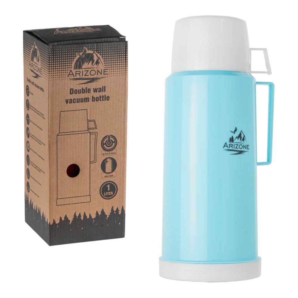 Изображение товара Термос Arizone 1 л, бирюзовый - термос-кофейник для горячих напитков