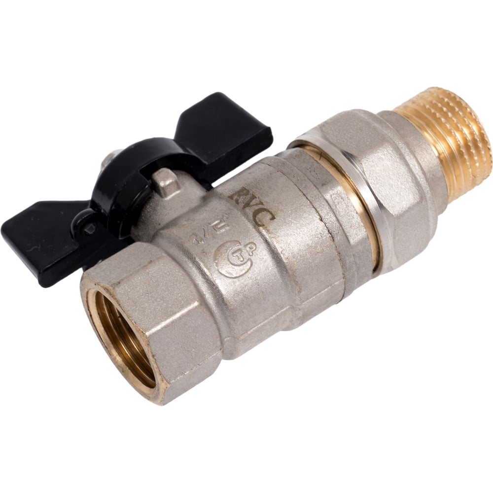 Изображение товара Кран шаровой Rvc 15 1/2" гш американка бабочка 17384 водопроводный