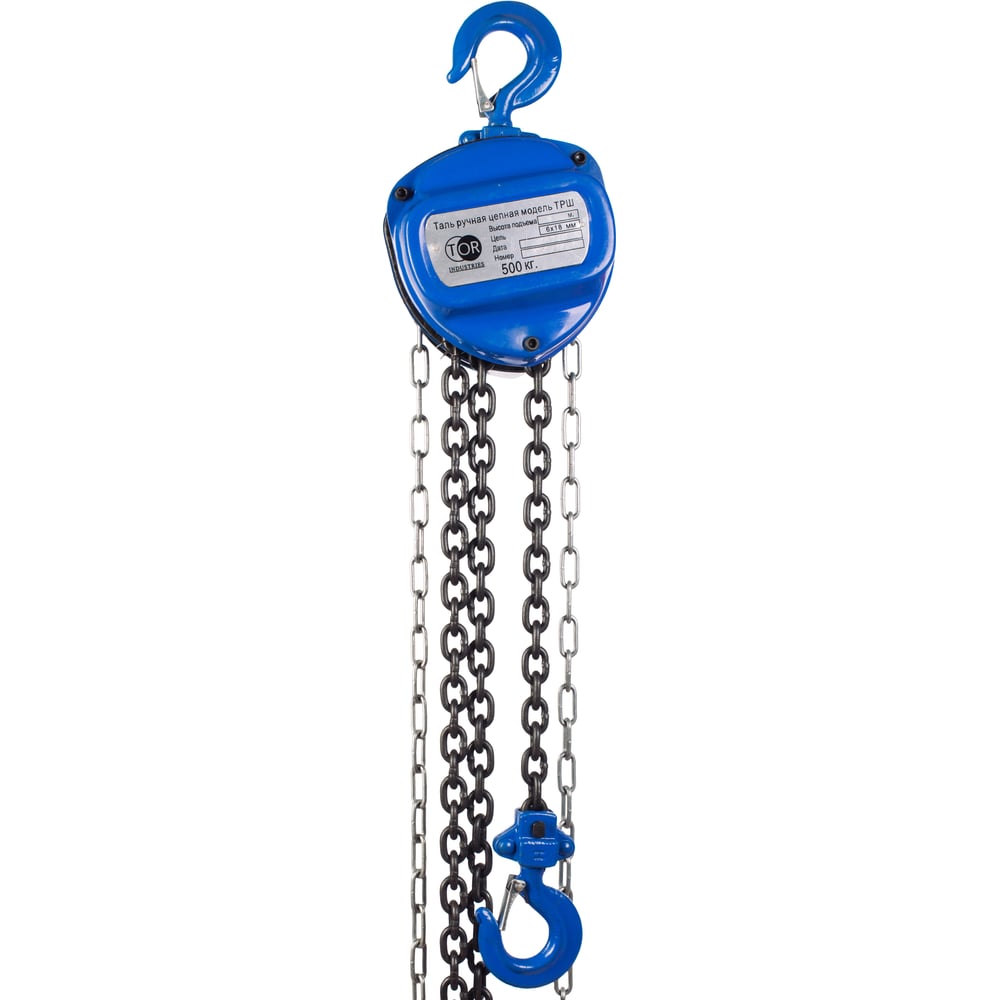 Изображение товара Ручная шестеренная таль TOR ТРШ C 0,5ТХ12М серия G для подъема грузов