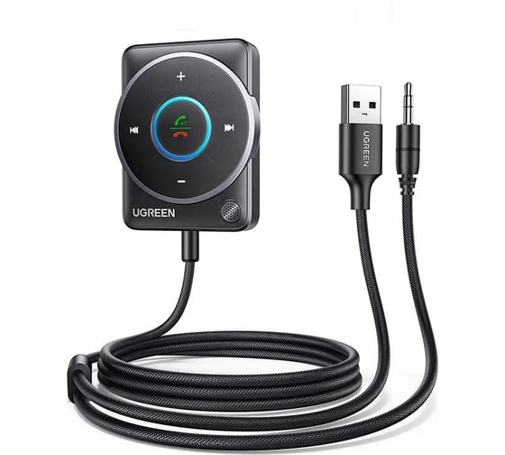 Изображение товара Автомобильный Bluetooth приемник Ugreen CM723 Car Bluetooth 5.3 Receiver Audio Adapter 35002_