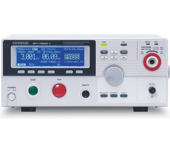 Изображение товара Установка для проверки параметров электрической безопасности GW Instek GPT-79802