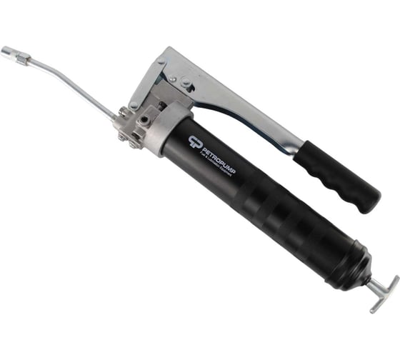 Изображение товара Рычажный шприц для смазки Petropump 500см3, 1/8" BSPT, 130 бар, стальная трубка с насадкой, 3,2 г/ход PP100320