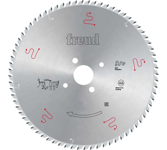 Изображение товара Пила дисковая Freud 355х4.4х80 мм, Z72, HM LSB35506X