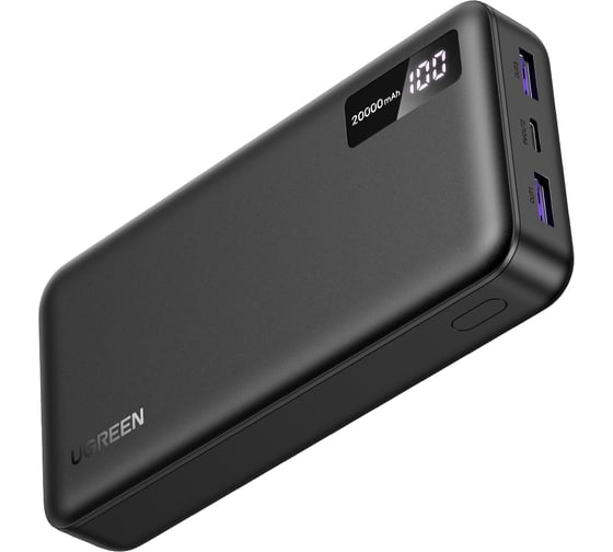 Изображение товара Внешний аккумулятор Ugreen PB312 20000mAh PD 20W Power Bank цвет серый 25683_