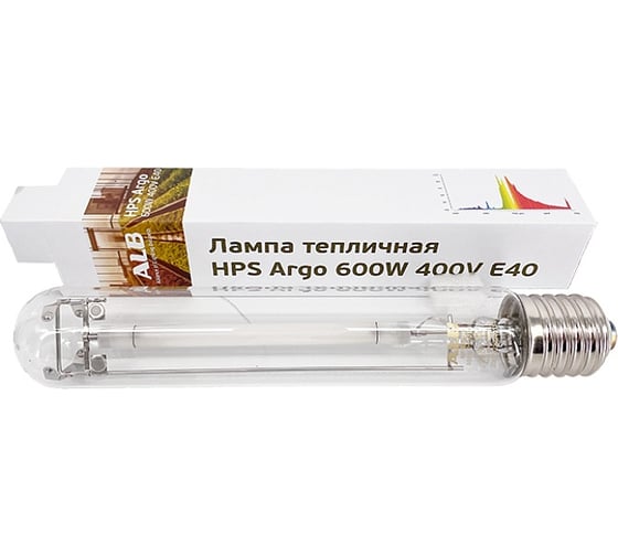 Изображение товара Газоразрядная лампа ALB HPS Agro-600W-400V-Е40 G5378