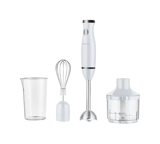 Изображение товара Кухонный процессор MARTA MT-KP1596B белый жемчуг 43519