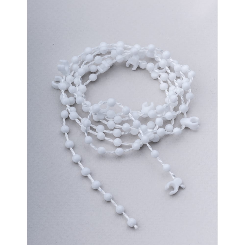 Изображение товара Цепочка для вертикальных жалюзи KOMFORT 10 м белый пластиковый аксессуар