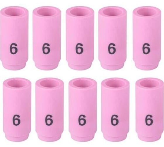 Изображение товара Сопло керамическое TIG Инсвартех 9-20-25 13N №6, 10 шт IST0135