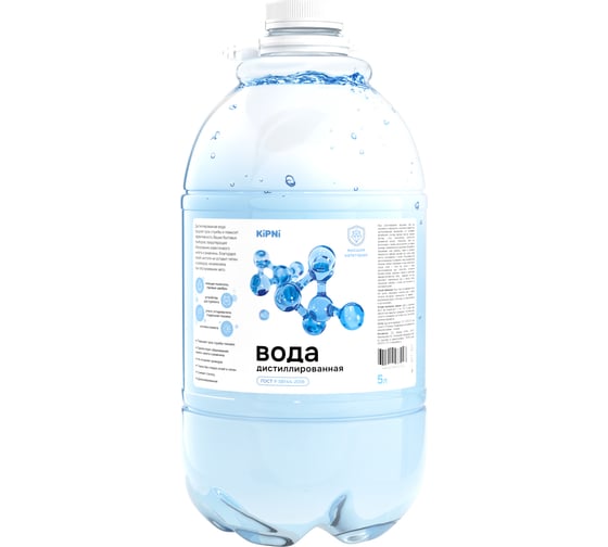 Изображение товара Вода дистиллированная KIPNI ПЭТ 5 л 4620219473028