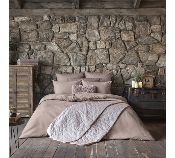 Изображение товара Покрывало Verossa двустороннее, меланж, 220/240 Silver/praline 927283