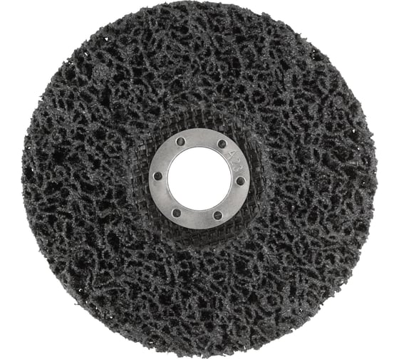 Изображение товара Диск зачистной  FIT полимерный, черный, посадочный диаметр 22.2 мм, 125 мм 39609