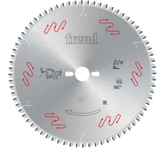 Изображение товара Пила дисковая Freud 250x3.2x30 мм, Z60, HM Lu3E 0200