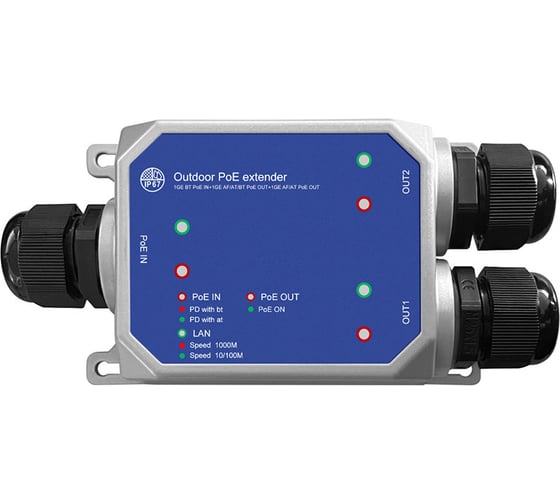 Изображение товара Удлинитель Giraffe GF-AC102WP v2 линии Ethernet и питания POE gf0656