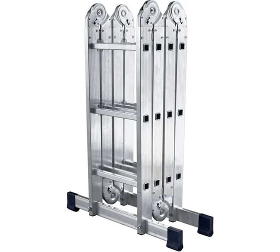 Изображение товара Лестница-трансформер GRASSMAN 4*3, высота 3,5 м, масса 10,5 кг, нагрузка до 150 кг 023432