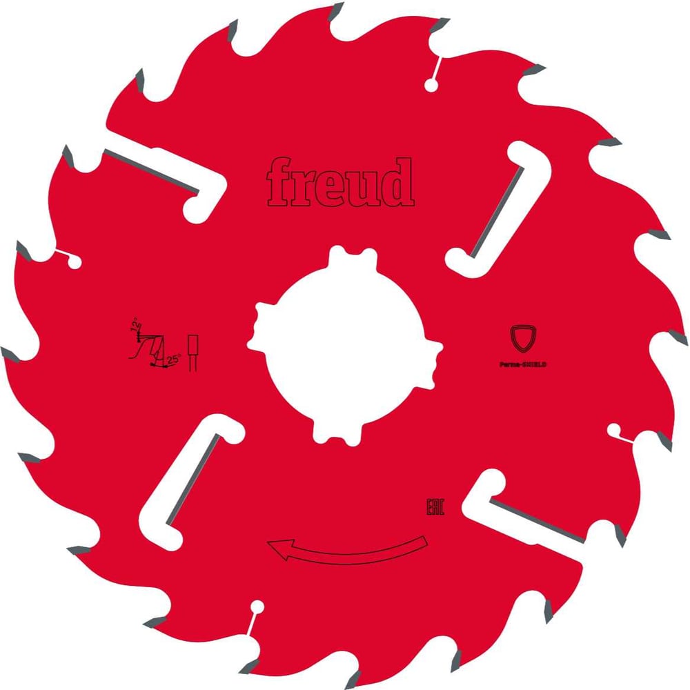 Изображение товара Пила дисковая Freud 450 мм для резки дерева с 24 зубьями