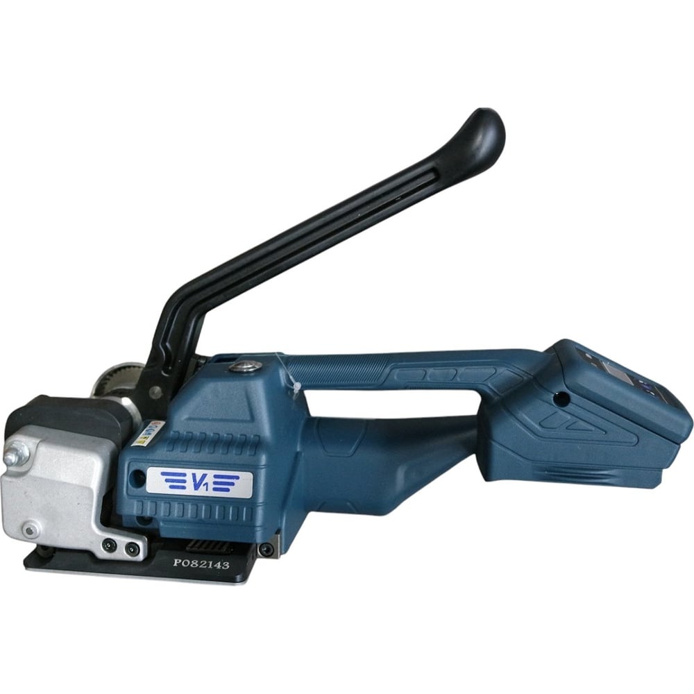 Изображение товара Аккумуляторный стреппинг инструмент ВОЛГА ПОЛИМЕР V1 для ПП и ПЭТ ленты