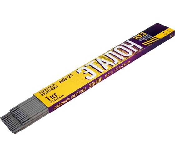 Изображение товара Электроды сварочные ООО "НЗСЭ" АНО-21 3 мм, 1 кг, картон эталон 7930095130555