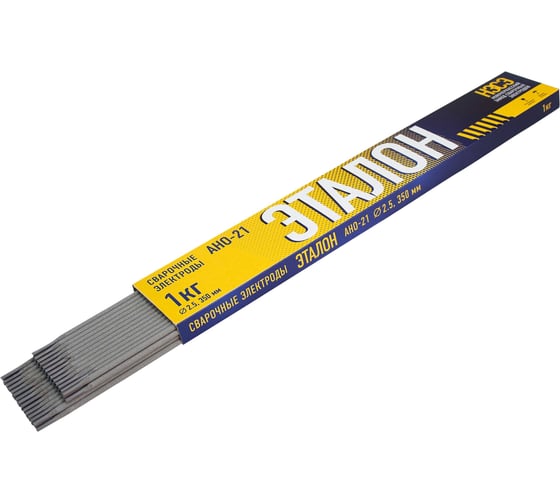Изображение товара Электроды сварочные ООО "НЗСЭ" АНО-21 2.5 мм, 1 кг, картон эталон 7930095130548