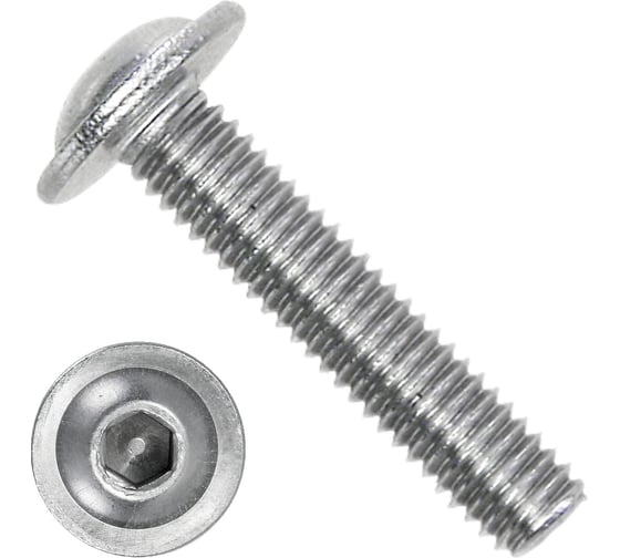 Изображение товара Винт ОПМ ISO 7380-2, М5x8 10.9 zn 500 шт. УТ000025074