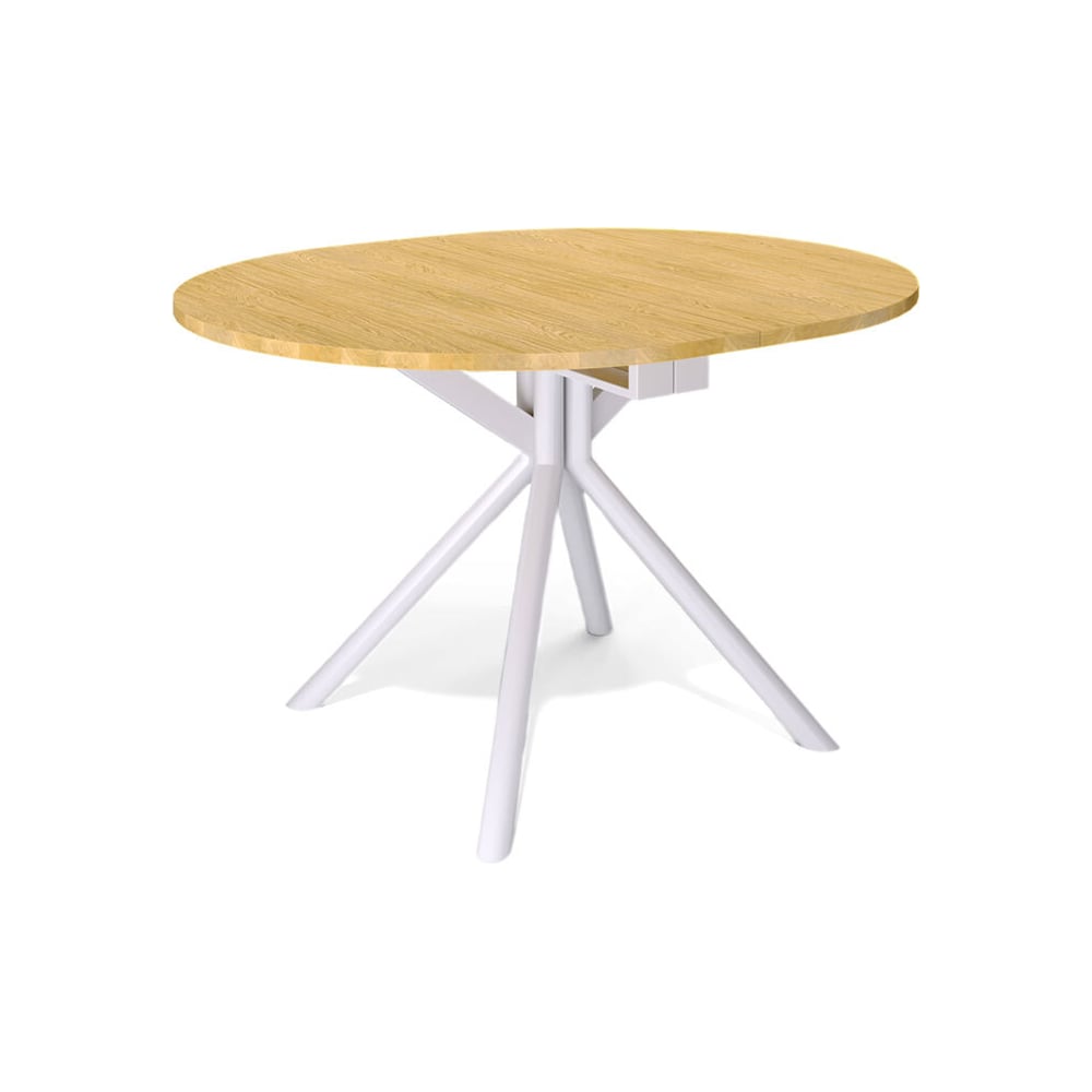 Изображение товара Стол KENNER DO1100 раздвижной овальной формы белый/дуб