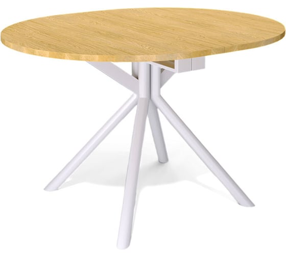 Изображение товара Стол KENNER DO1100, белый/дуб натуральный 324042