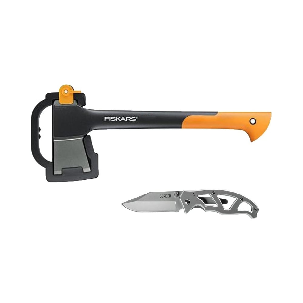 Изображение товара Набор Fiskars: малый плотницкий топор и складной нож Paraframe 1057911