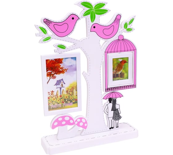 Изображение товара Фоторамка Миленд Дельфинчик 3 фото, коллаж 2 фото 4х6 см, 1 фото 9х13 см 064193