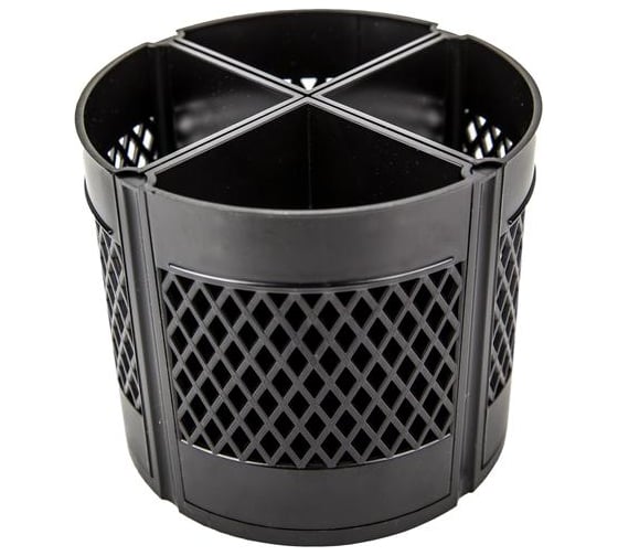 Изображение товара Подставка для канцелярских мелочей Attache Квартет вращающаяся, черная 780294