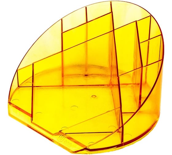 Изображение товара Подставка Attache Яркий офис 12 отделений, прозрачная, Манго 1140953