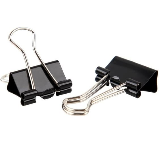 Изображение товара Зажим для бумаг Attache 19 мм., 12 шт Economy в картонная коробка, цвет чёрный 933325