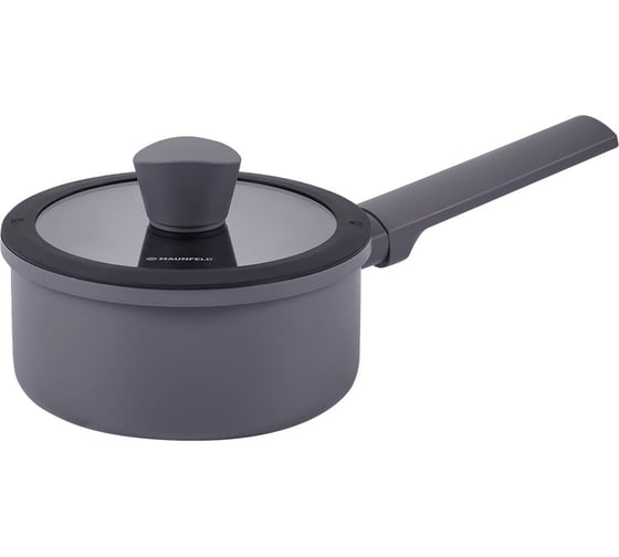 Изображение товара Ковш MAUNFELD ASTRID кованый алюминий, стеклянная крышка, 16 см, 1.5 л MF16ASTR1SP