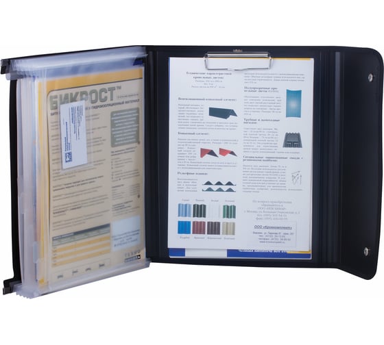 Изображение товара Папка для конференций BRAUBERG А4, 5 отделений, черная, Россия, 226015