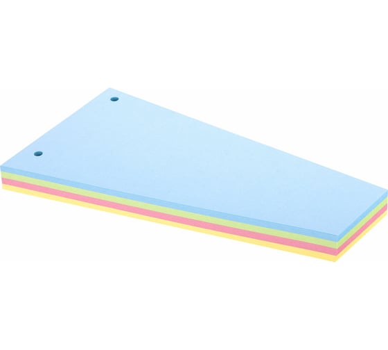 Изображение товара Разделители листов BRAUBERG трапеция, 230х120х60 мм., картонные, комплект, 100 штук, ассорти 225972