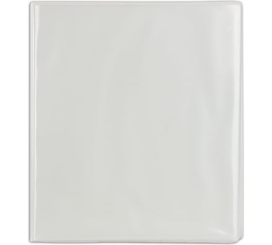 Изображение товара Папка на 4 кольцах с передним прозрачным карманом BRAUBERG 65 мм, картон/ПВХ, белая, до 400 листов 221487