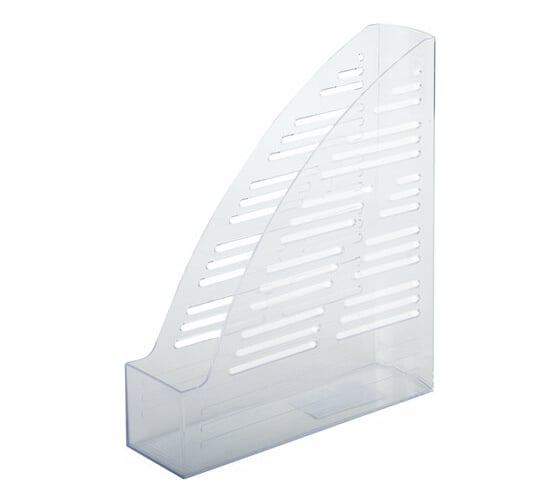 Изображение товара Вертикальный лоток для бумаг BRAUBERG "Standard", 245х70х295 мм, прозрачный 237223