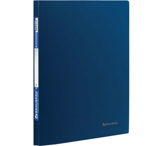 Изображение товара Папка 16 шт в упаковке BRAUBERG с металлическим скоросшивателем Стандарт синяя до 100 листов 06 мм.  221633