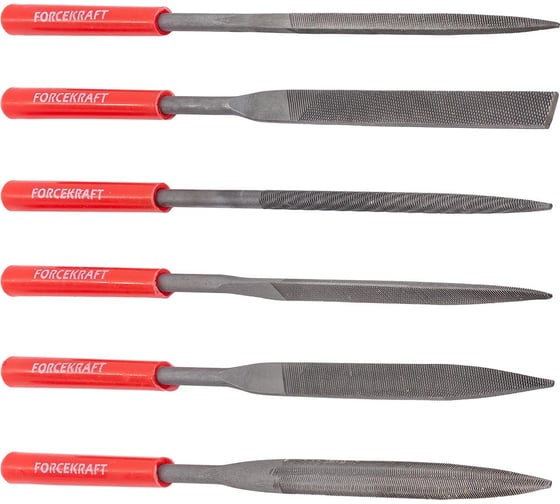 Изображение товара Набор разнопрофильных надфилей Forcekraft 160 мм, 6 предметов FK-6161(60868)