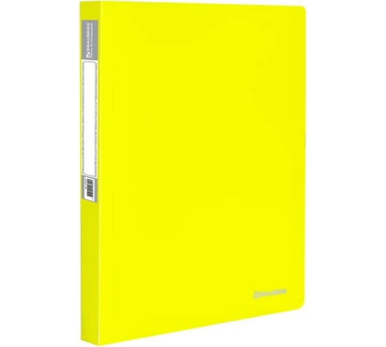 Изображение товара Папка BRAUBERG 40 вкладышей "Neon" 25 мм., неоновая желтая, 700 мкм 227453