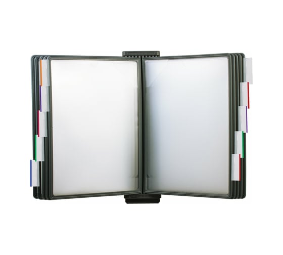 Изображение товара Настенная демосистема BRAUBERG расширительный модуль для 231234, с 10 серыми панелями А4, 231235