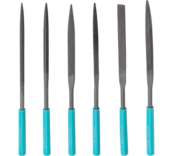 Изображение товара Набор разнопрофильных надфилей iLOFORCE 180 мм, 6 предметов IF-6162(60875)