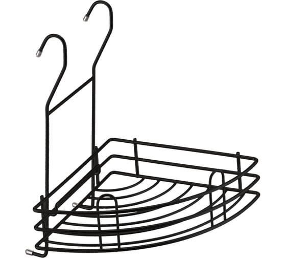 Изображение товара Полка угловая малая тип-2 lemax, черный матовый, LE 550 BL