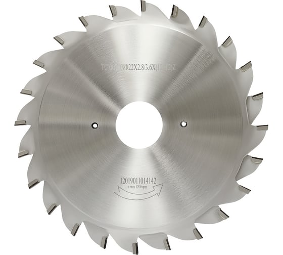 Изображение товара Диск пильный алмазный подрезной (120x22x2.8/3.6 мм; 12+12 зубьев) ROTIS 330.1202224A