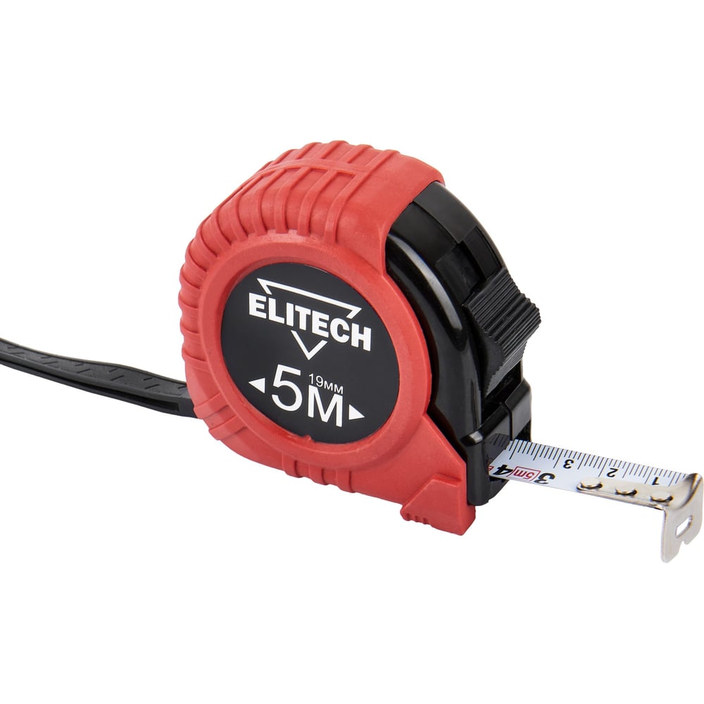 Изображение товара Рулетка Elitech 5 м с обрезиненным корпусом 310201 ДМ 207186