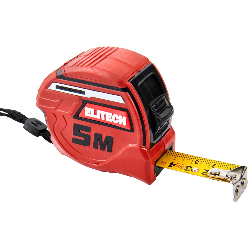 Изображение товара Рулетка Elitech 5 м с магнитным зацепом и автостопом