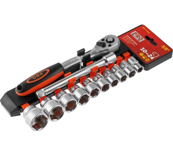 Изображение товара Набор головок STARTUL PRO 3/8" 10-24 мм, 12 предметов PRO-41438