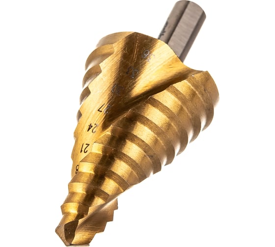 Изображение товара Сверло по металлу ступенчатое для отверстий (9-36 мм; HSS) РемоКолор 35-6-936